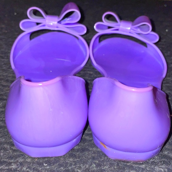 💜🎀Lilac Bow Jelly Flats🎀💜 - Picture 4 of 9